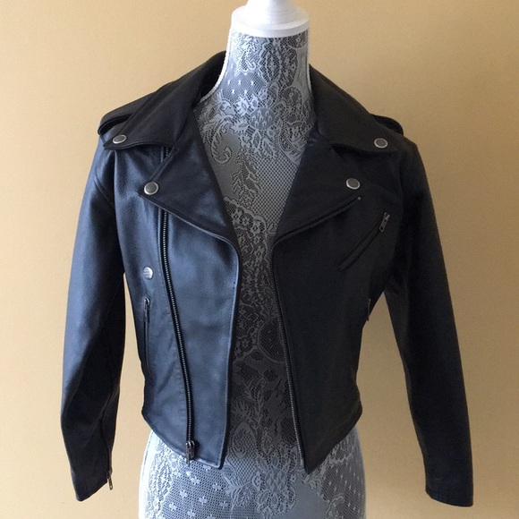 NWT Harley Davidson Kids Black Leather Jacket - Picture 2 of 7